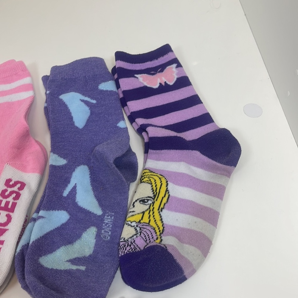 8 Pairs Disney Princess Socks - Picture 4 of 6